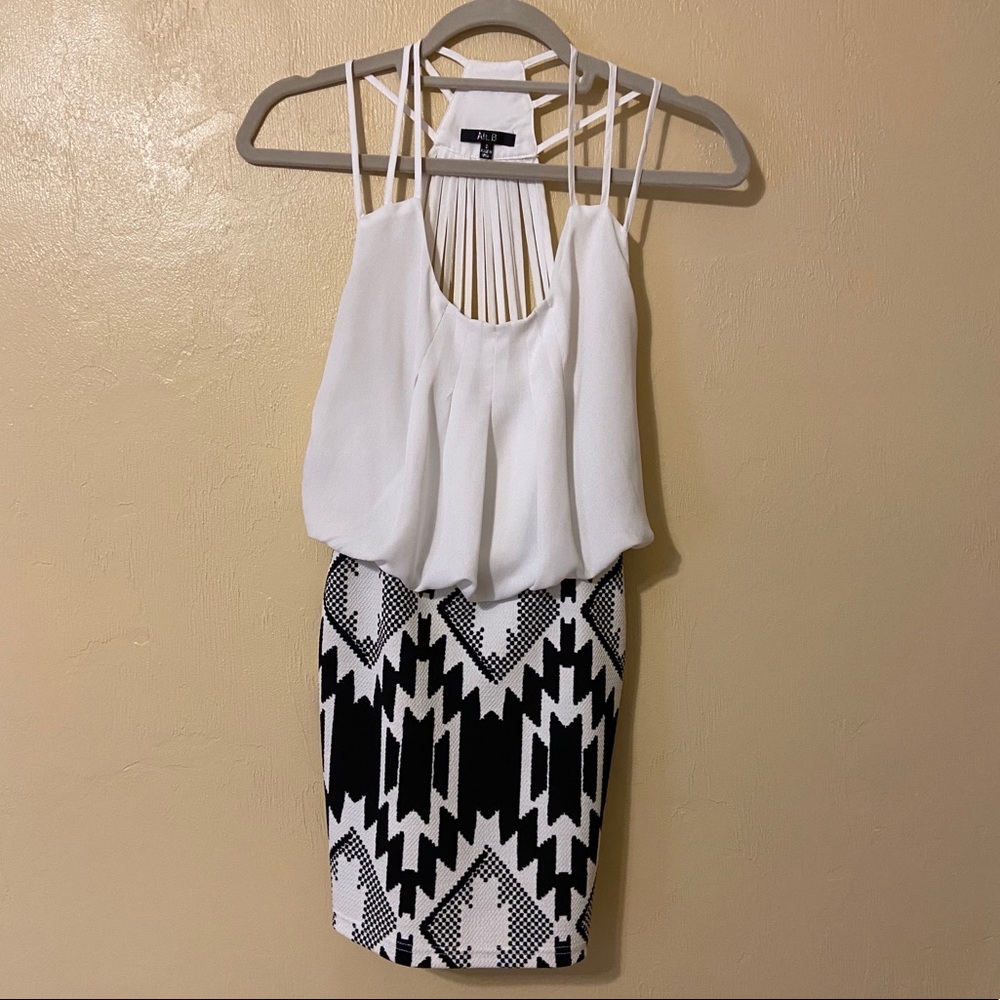 Cute and fun geometric going-out dress